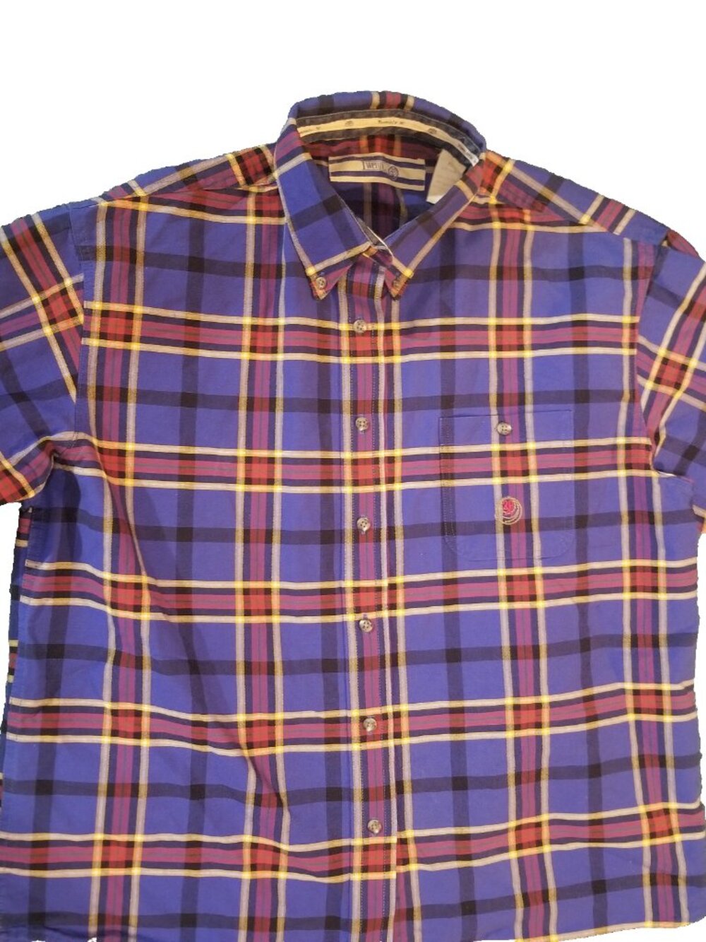 Twenty X Plaid Shirt Mens XL L/S Button Up Brushpopper Western